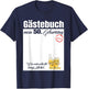 Guest Book My 50th Birthday - Escalation Signatures , black T-Shirt - T-Shirt | Navy