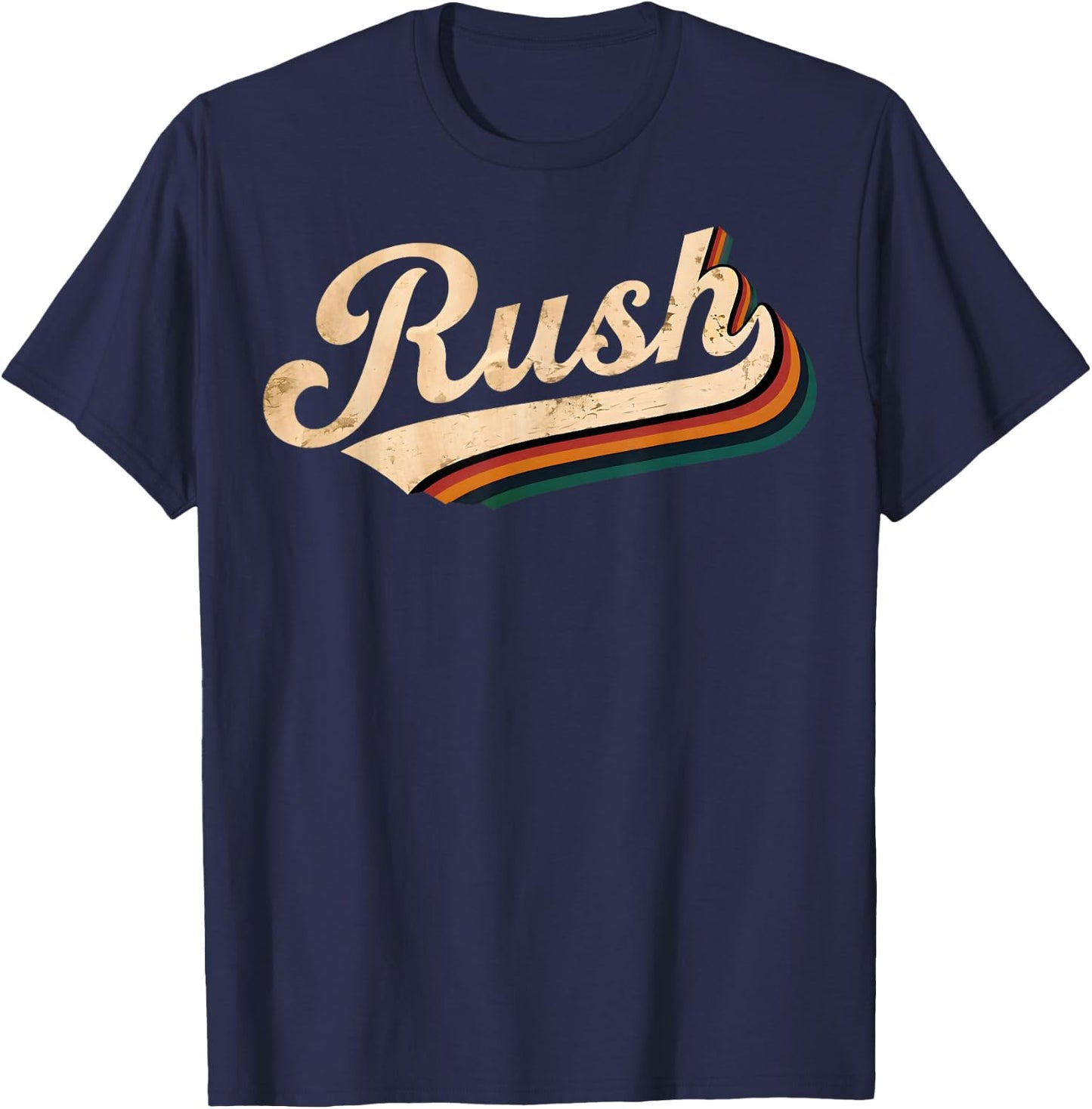 Vintage Rush Name Classic Gifts Women Kid T-Shirt - T-Shirt | Navy