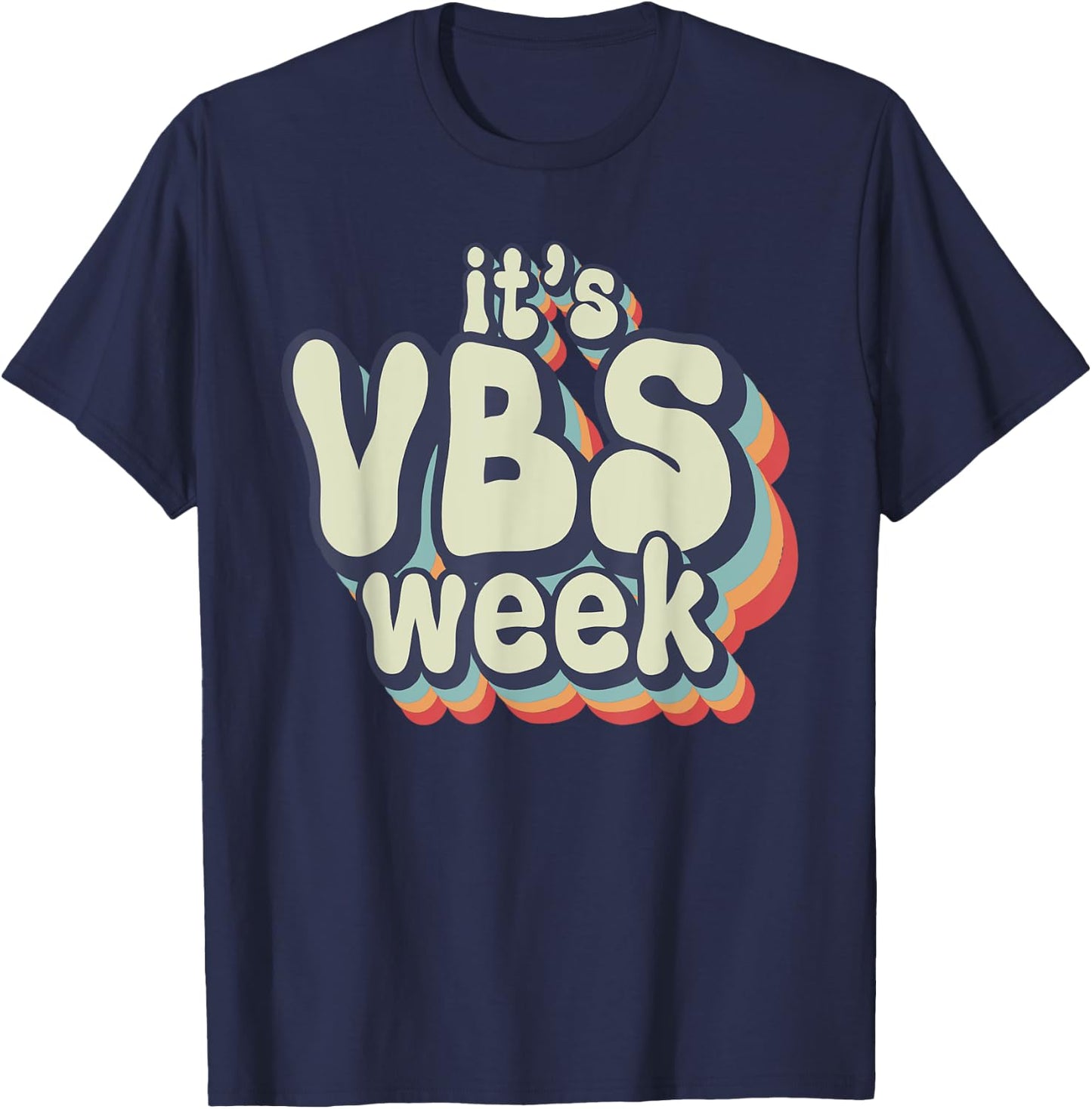 Its VBS Week Bella Canvas Vacation Bible School VBS Mode Kid T-Shirt - T-Shirt | Navy