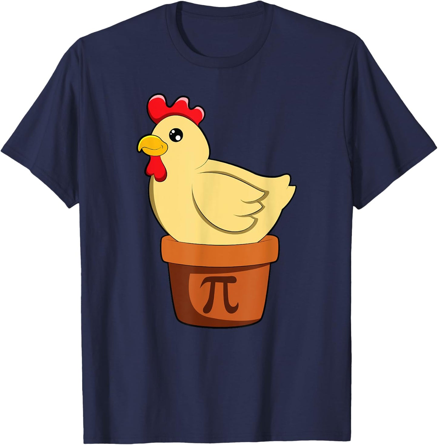Chicken Pot PI Day Men Women Kids Math T-Shirt - T-Shirt | Navy