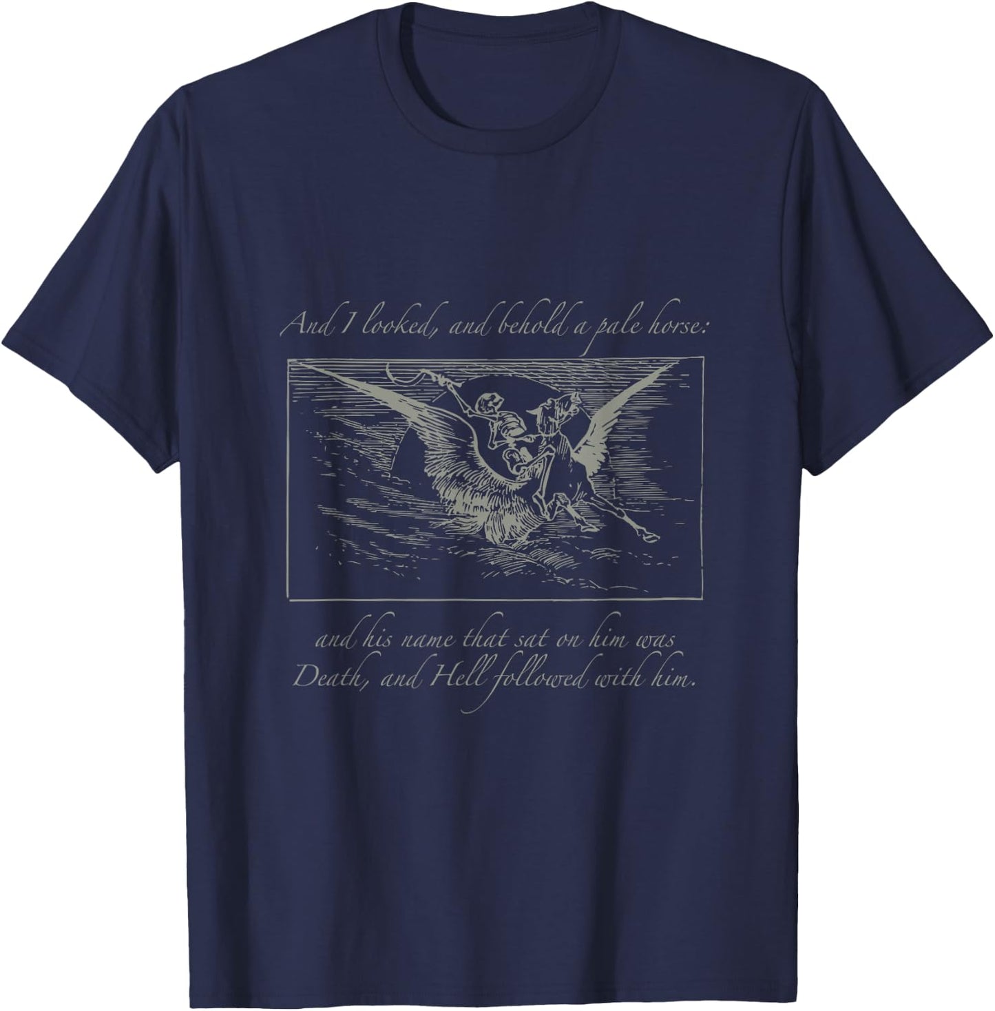 Apocalypse 4 Horsemen Revelation T-Shirt - T-Shirt | Navy