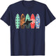 Surfboard Hawaii for Boys and Men , Black, S T-Shirt - T-Shirt | Navy