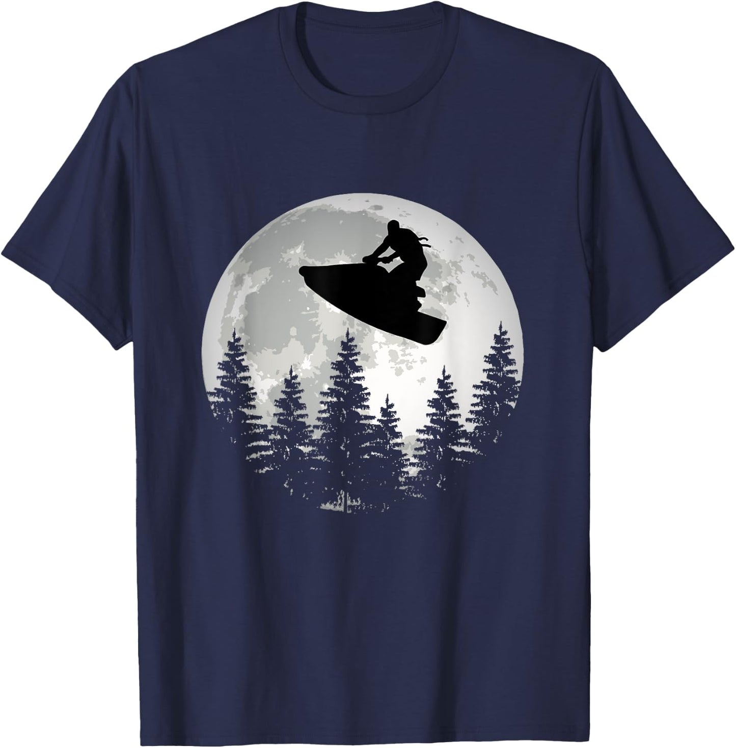 Great jet ski moon jet ski driver PWC motorsport T-Shirt - T-Shirt | Navy