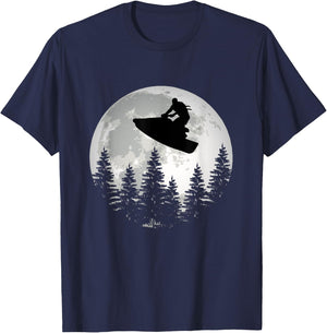 Great jet ski moon jet ski driver PWC motorsport T-Shirt - T-Shirt | Navy