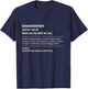 Kompaniefeldwebel Spieß Mutter Kompanie gelbe Kordel KpFw T-Shirt - T-Shirt | Navy