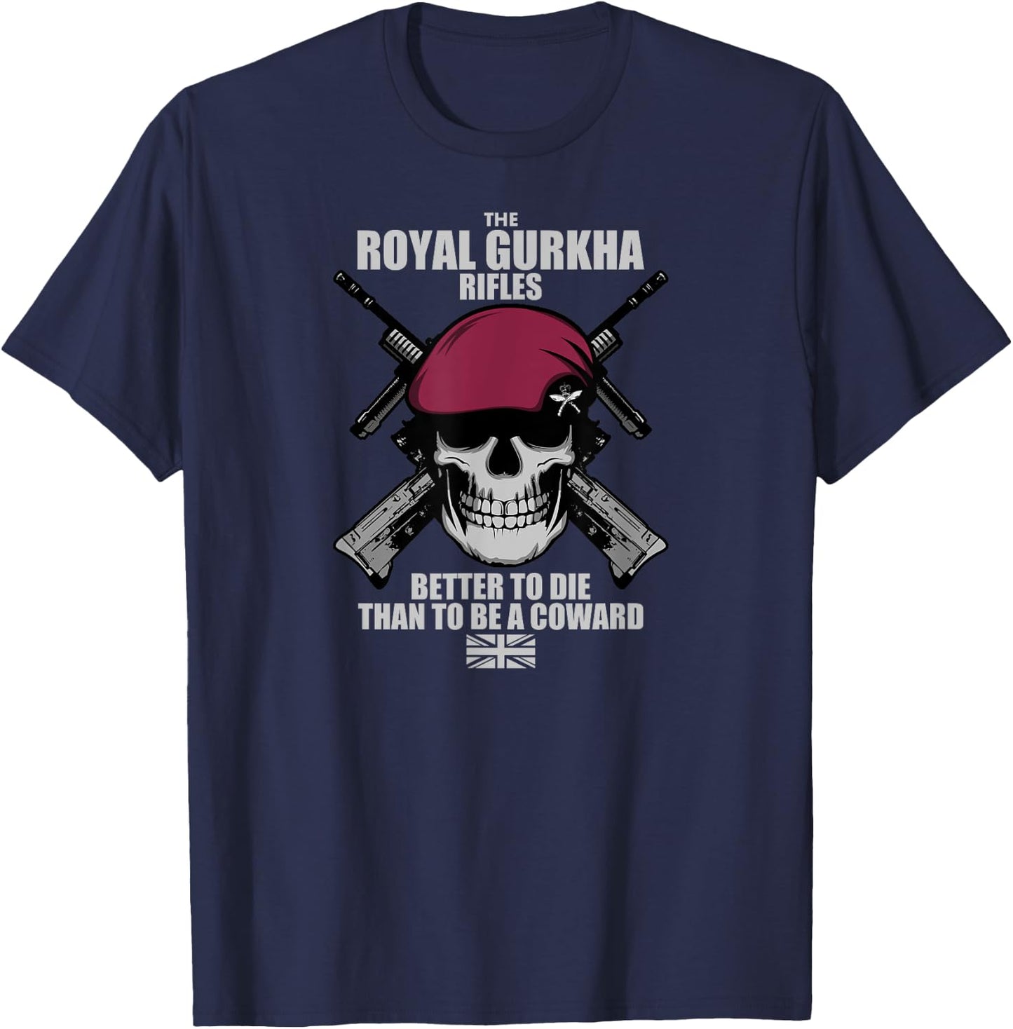 Royal Gurkha Rifles Airborne T-Shirt - T-Shirt | Navy