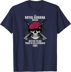 Royal Gurkha Rifles Airborne T-Shirt - T-Shirt | Navy