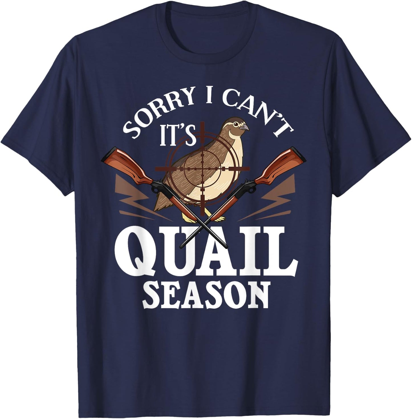 Quail Hunting Bird Hunter Season T-Shirt - T-Shirt | Navy
