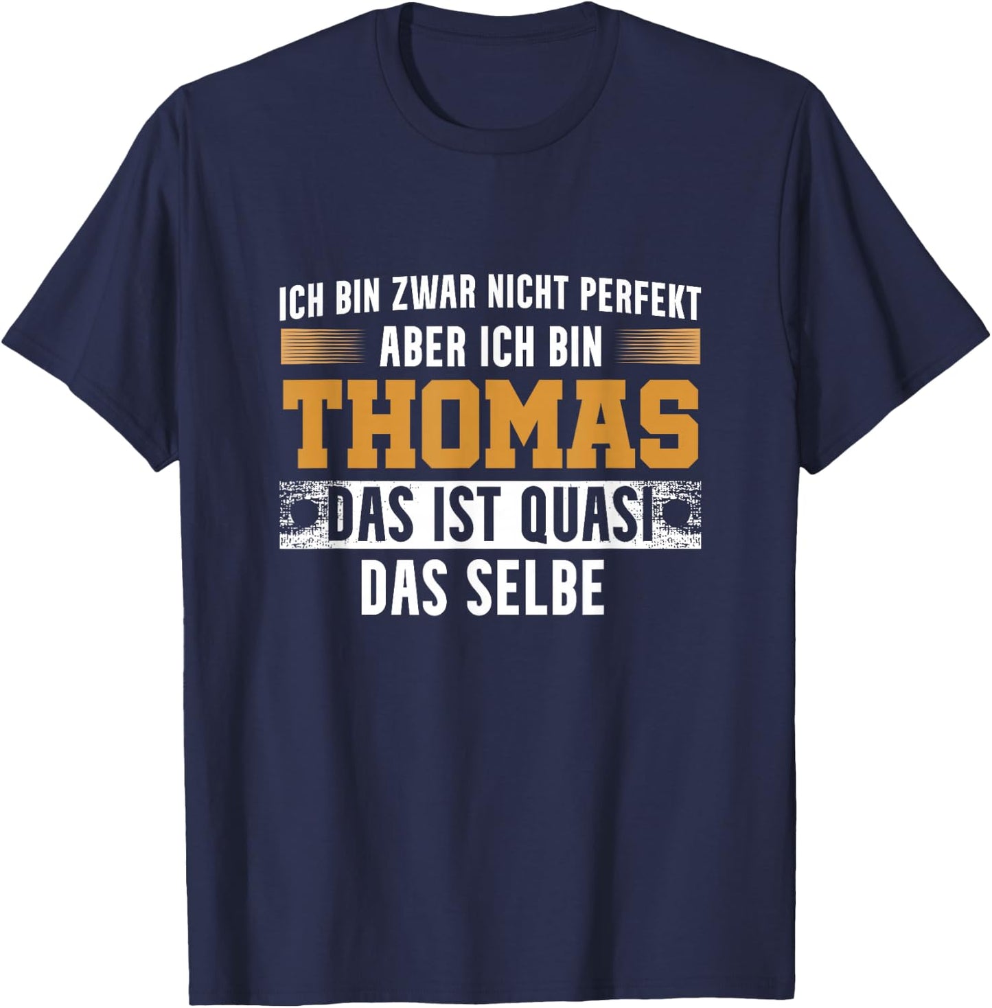 Name Thomas I am Thomas , black T-Shirt - T-Shirt | Navy