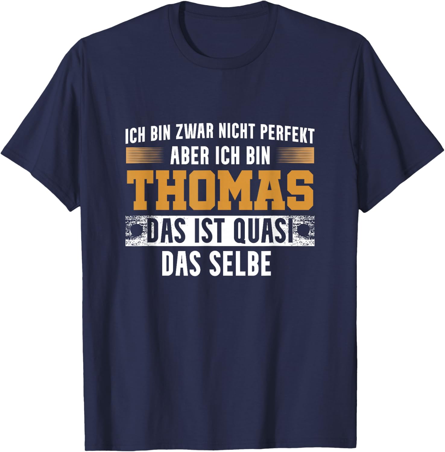 Name Thomas I am Thomas , black T-Shirt - T-Shirt | Navy