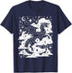 Dark Academia Fantasy Dragon | Book Lover Bookish Goblincore T-Shirt - T-Shirt | Navy