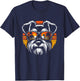 Cool Miniature Schnauzer With Sunglasses Dog Graphic Design T-Shirt - T-Shirt | Navy