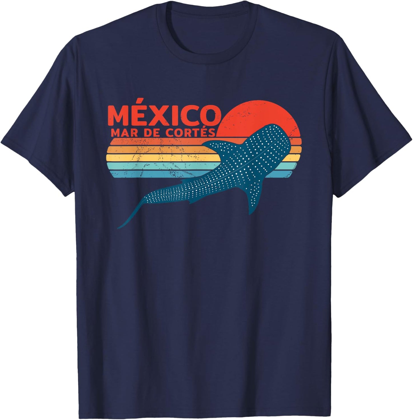 Whale Shark Sea of Cortez Mexico T-Shirt - T-Shirt | Navy