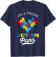 I'm A Proud Autism Papa Autism Awareness Autistic Daughter T-Shirt - T-Shirt | Navy
