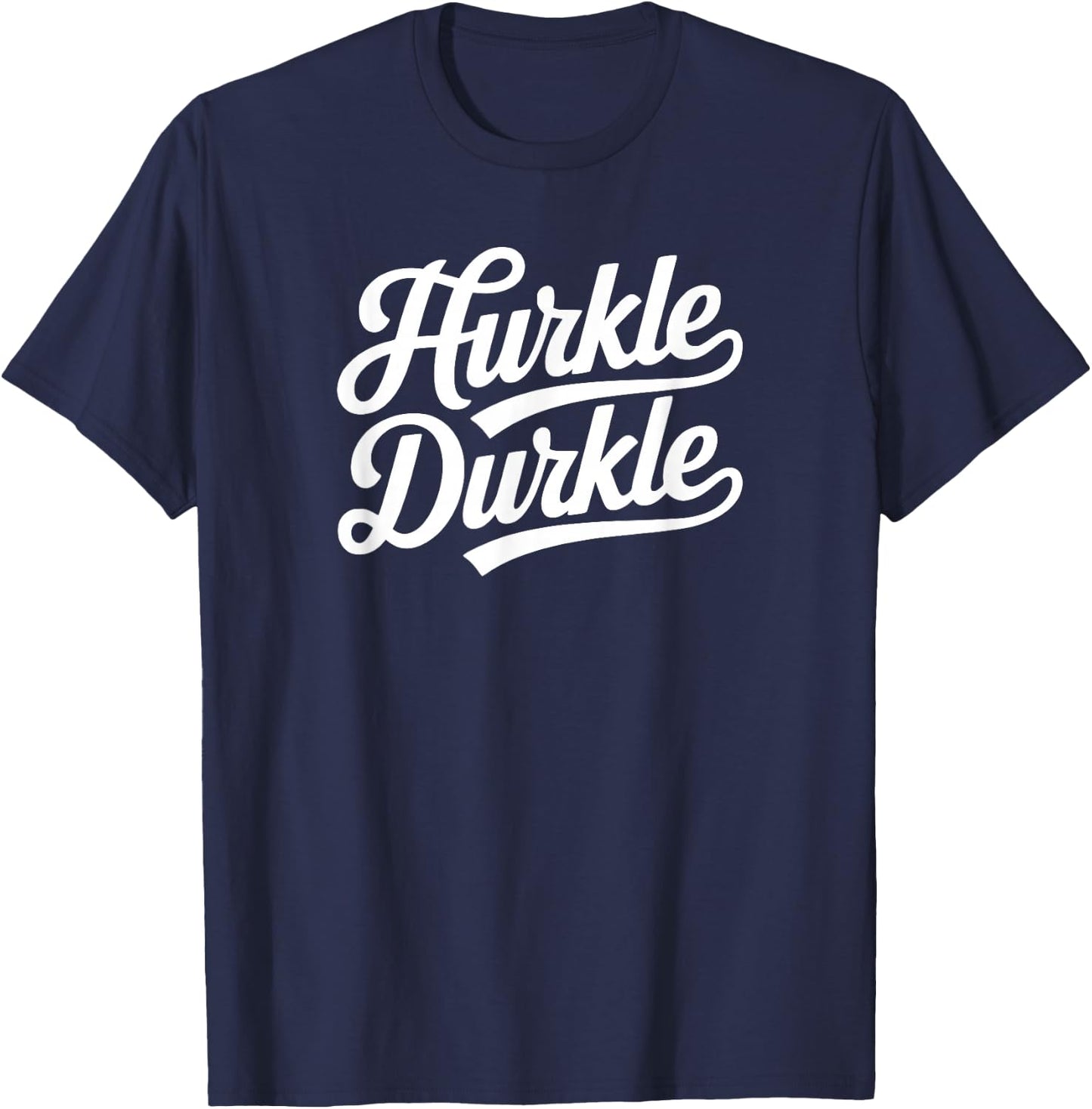 Hurkle Durkle Scottish slang to laze in your bed, vintage T-Shirt - T-Shirt | Navy
