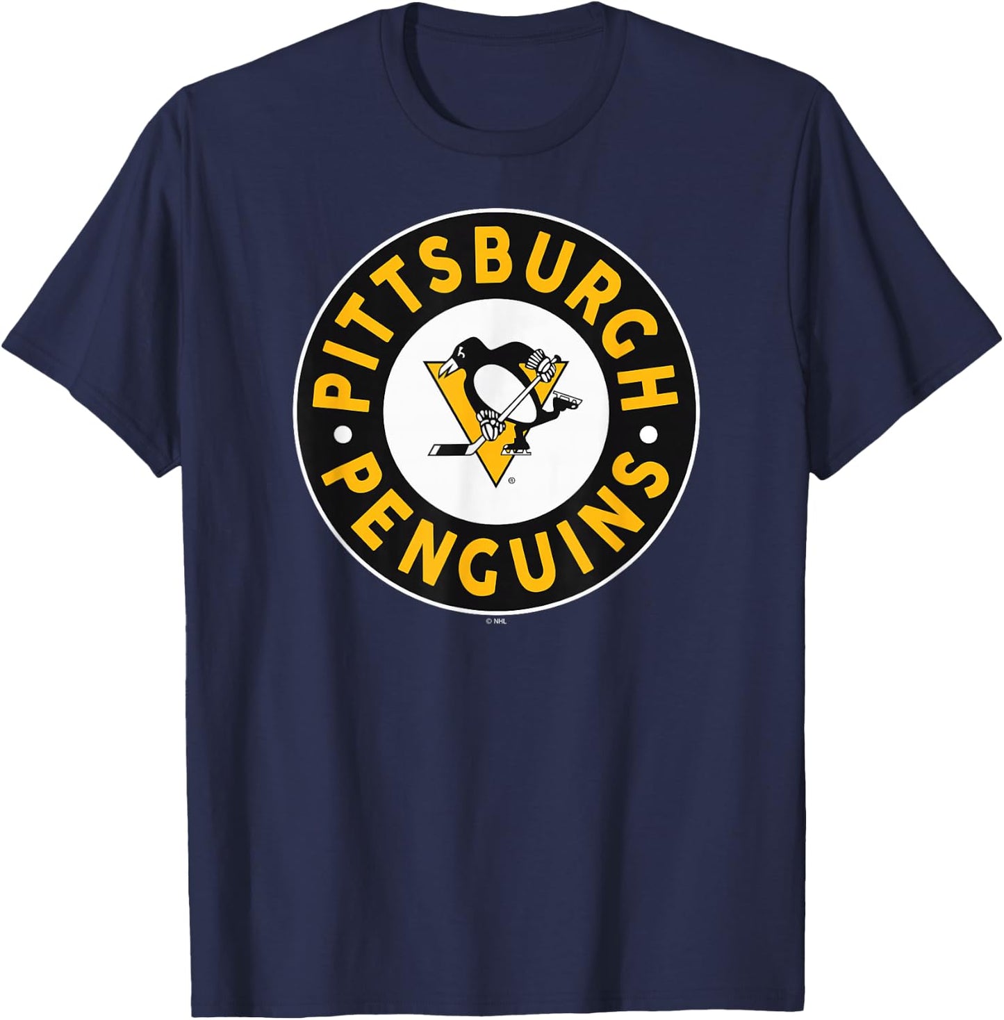 Pittsburgh Penguins Symbol Dark Heather Officially Licensed T-Shirt - T-Shirt | Navy