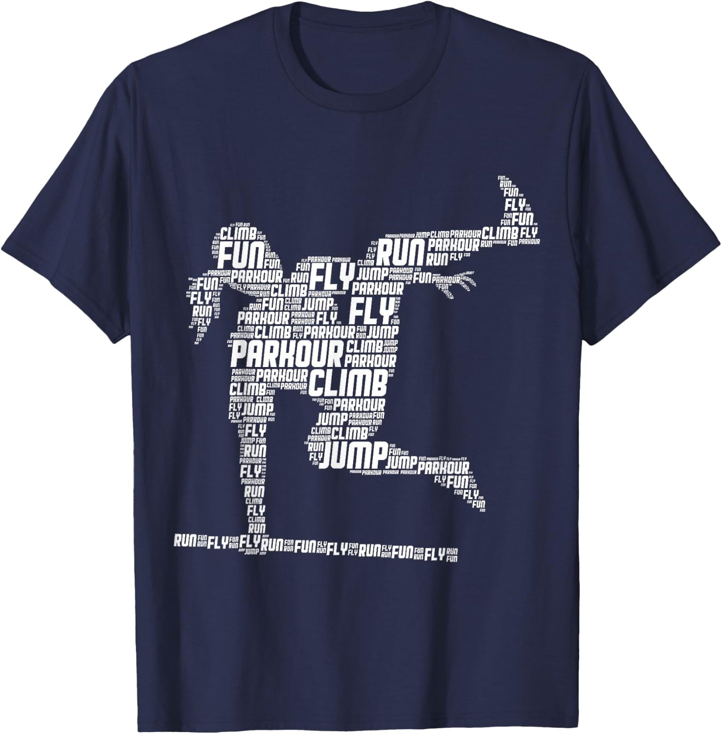 Parkour Girl Freerunner Freerunning Traceur Women Girls T-Shirt - T-Shirt | Navy
