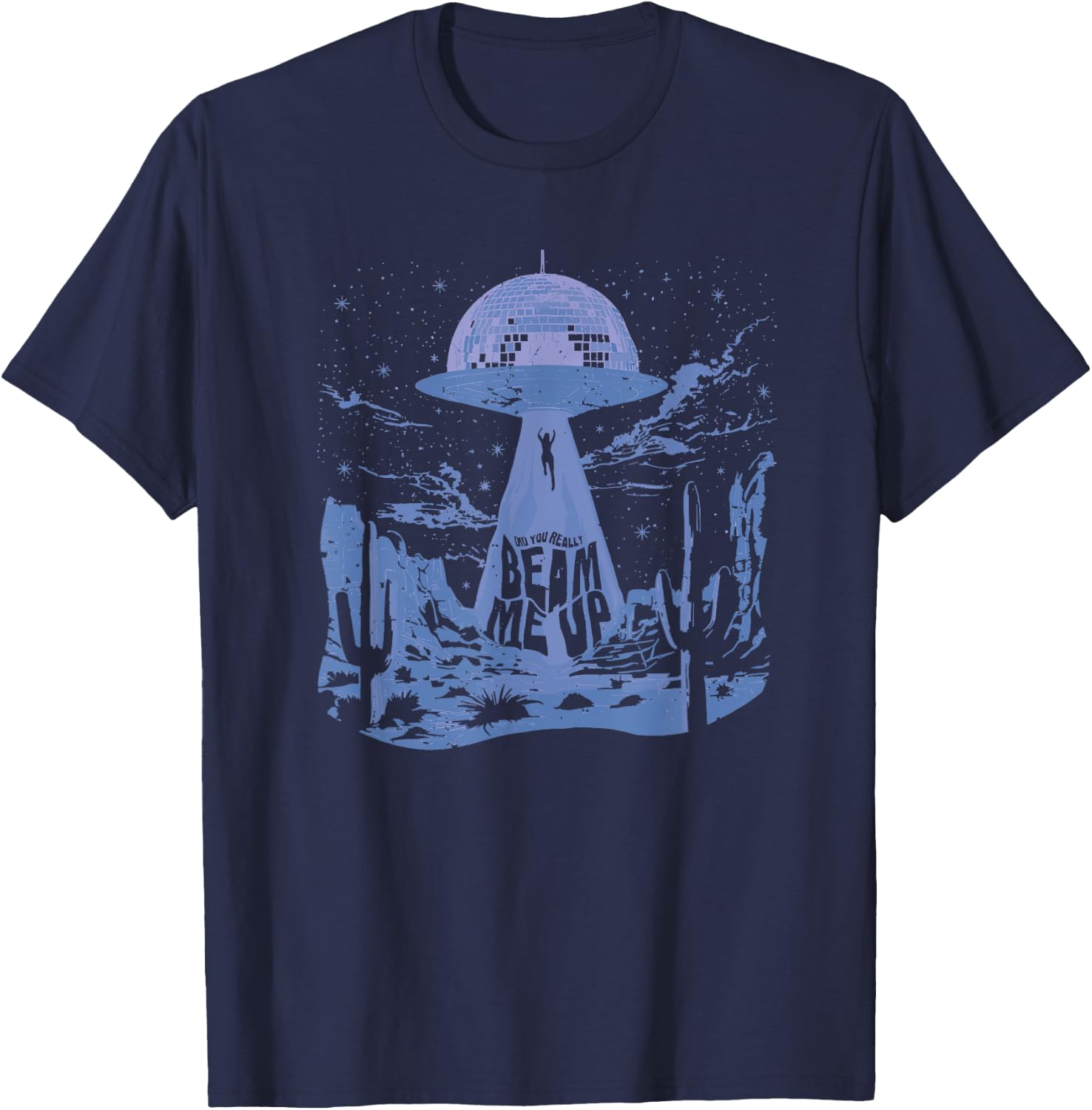 Did you really beam me up down bad T-Shirt - T-Shirt | Navy
