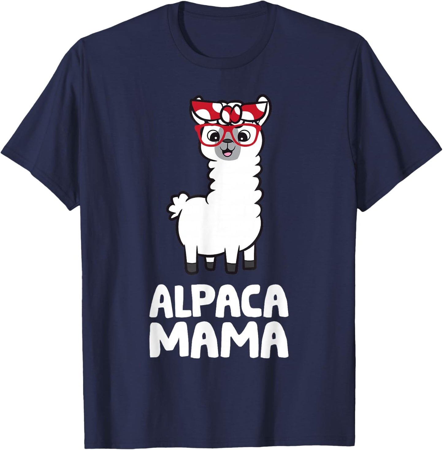 Alpaca Mom Female Alpaca Breeder Cute Alpaca Mama T-Shirt - T-Shirt | Navy