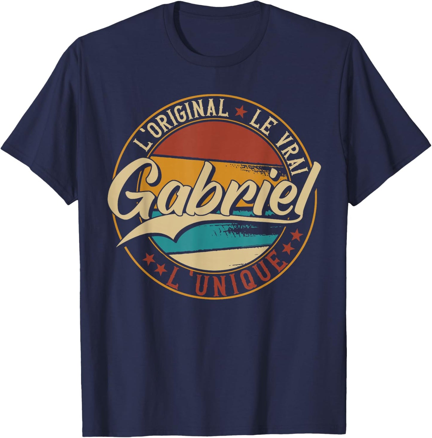 Gabriel The Original Le Vrai L'Unique Men & Boys , Black, S T-Shirt - T-Shirt | Navy