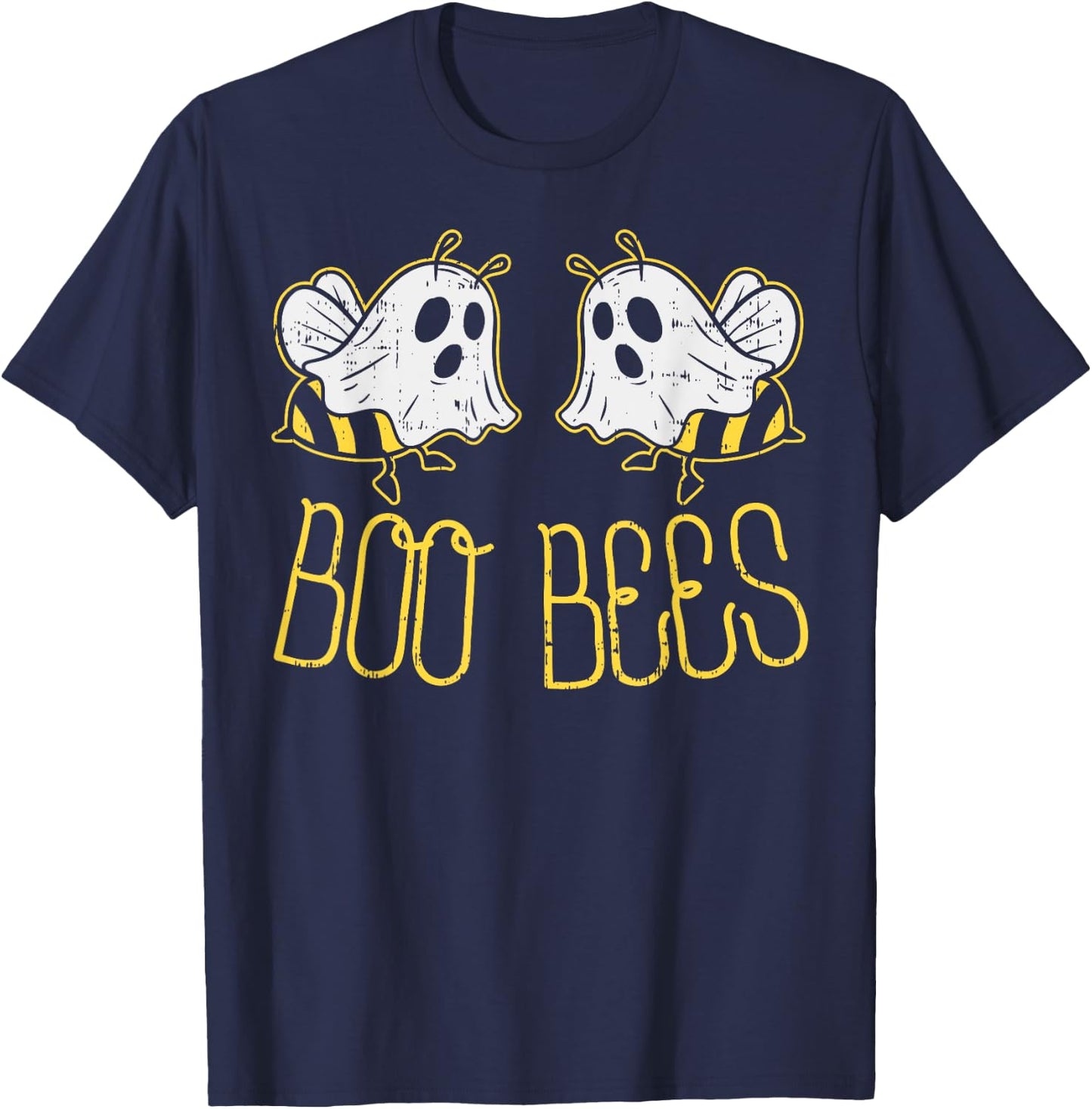 Boo Bees Funny Couples Halloween Costume For Adult Her Women T-Shirt - T-Shirt | Navy