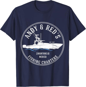 Vintage Andy & Red's Fishing Charters T-Shirt - T-Shirt | Navy