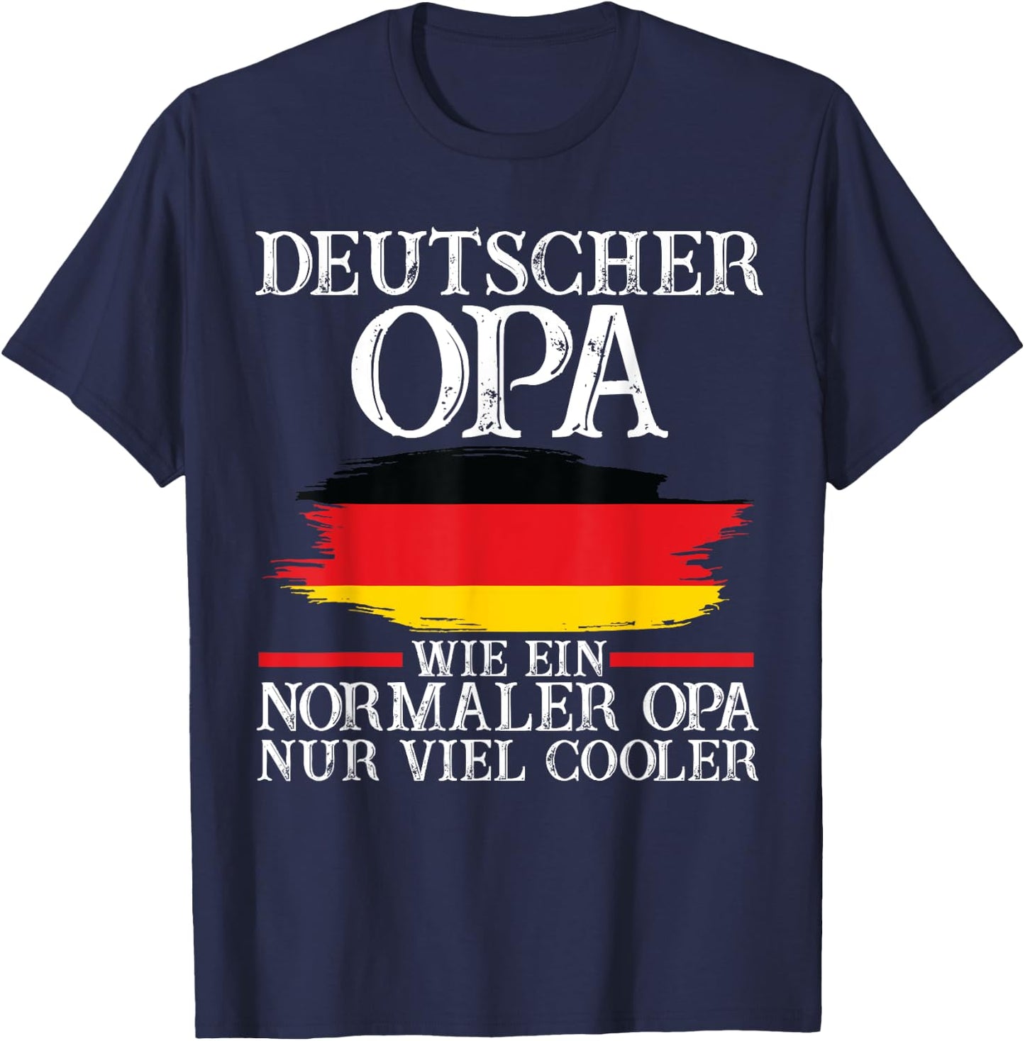 Deutscher Opa Deutscher Deutschland T-Shirt - T-Shirt | Navy