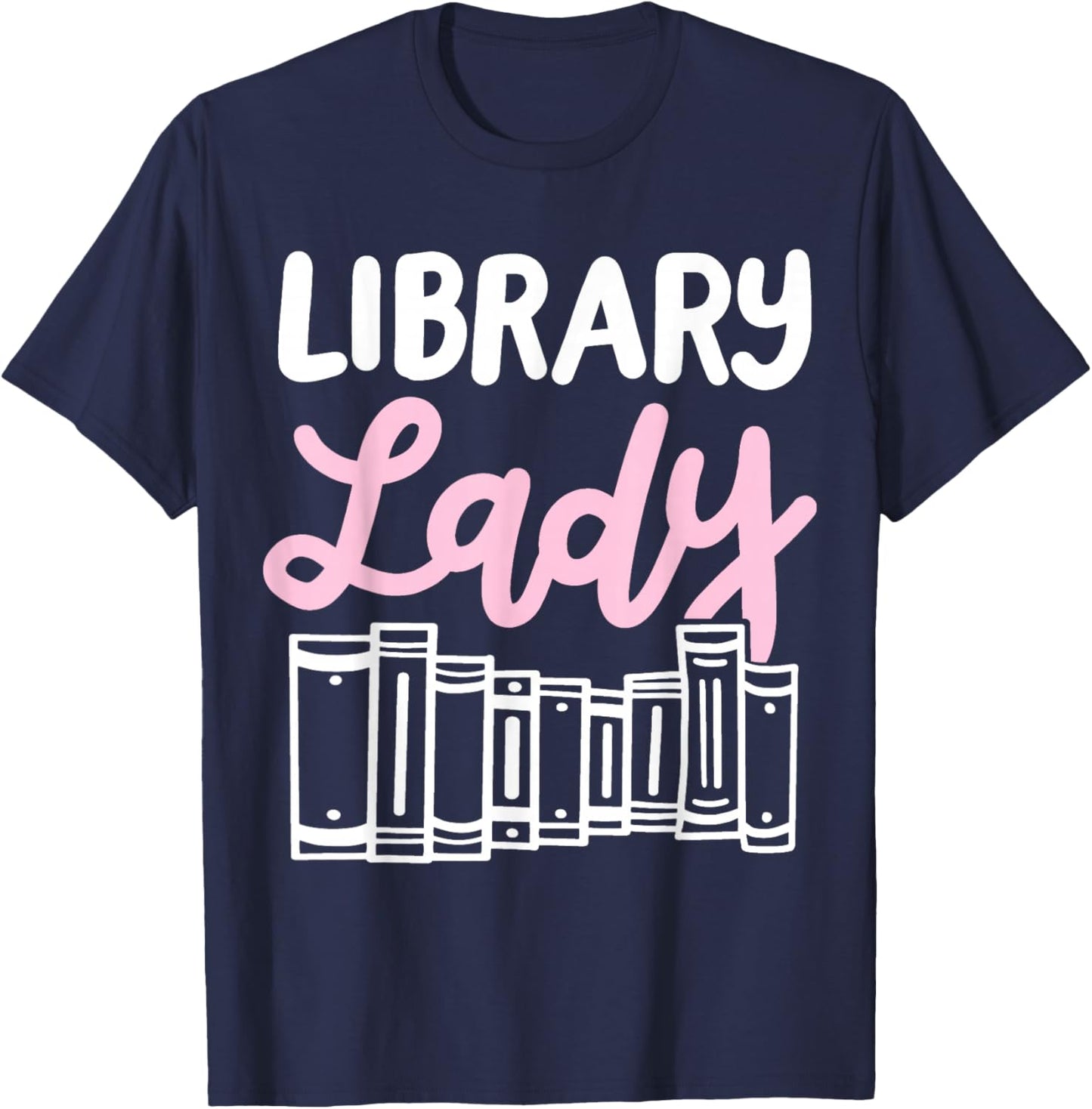 Librarian Library Books Reading Reader T-Shirt - T-Shirt | Navy