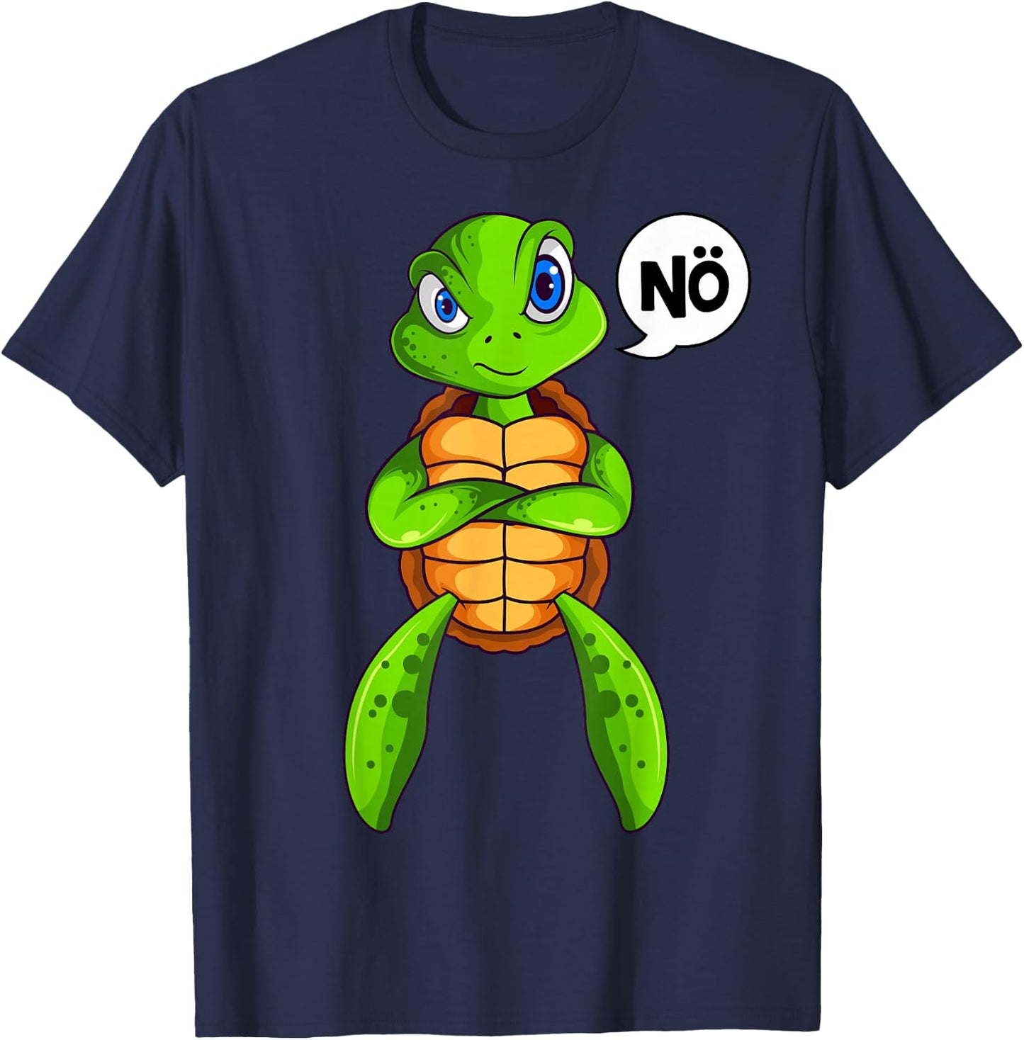 Schildkröten Nö Kinder Mädchen Jungen Schildkröte T-Shirt - T-Shirt | Navy