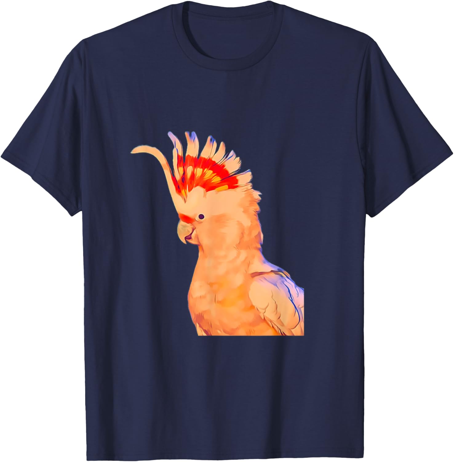 Major Mitchell's Cockatoo Birds parrot T-Shirt - T-Shirt | Navy