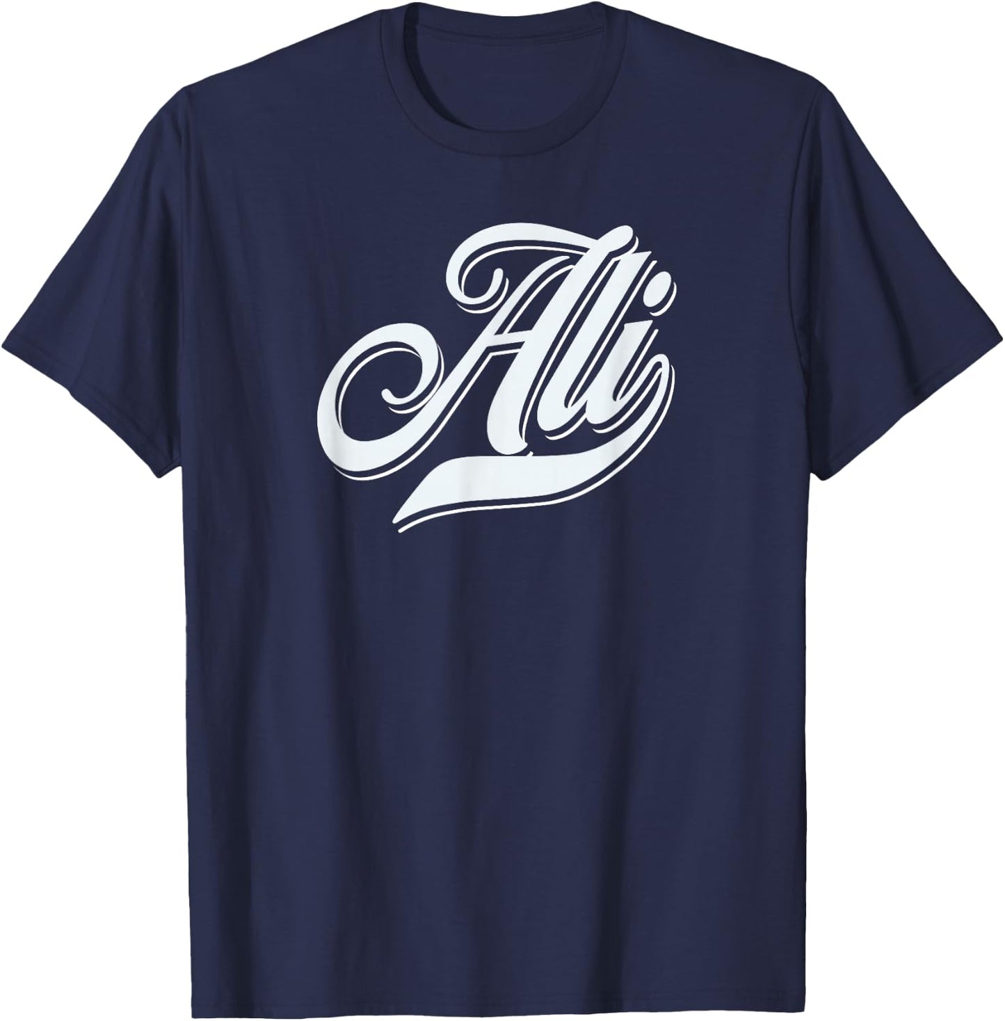 Man Boys Funny Gift Humor Name For Ali , Black, S T-Shirt - T-Shirt | Navy