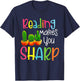 Reading Cactus ELA Teacher Sharp - Cute Reading Teacher Men Women Kids T-Shirt - T-Shirt | Navy