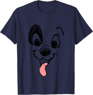 Kids Disney 101 Dalmatians Toddler Dalmatian Big Face Youth T-Shirt - T-Shirt | Navy