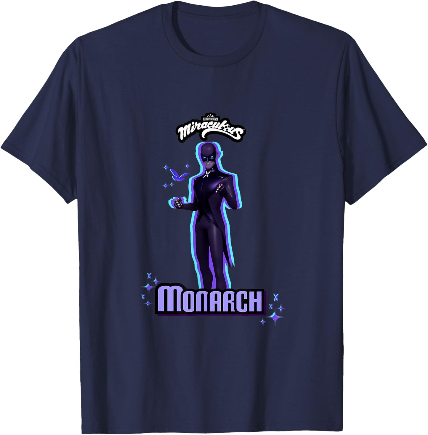 Miraculous Ladybug Villains Collection Monarch 2 T-Shirt - T-Shirt | Navy