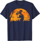 Funny Squirrel Halloween Silhouette Spooky Squirrel Lover T-Shirt - T-Shirt | Navy