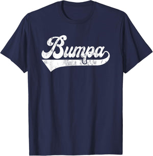 Bumpa Vintage Retro Father's Day for Papa Grandpa T-Shirt - T-Shirt | Navy