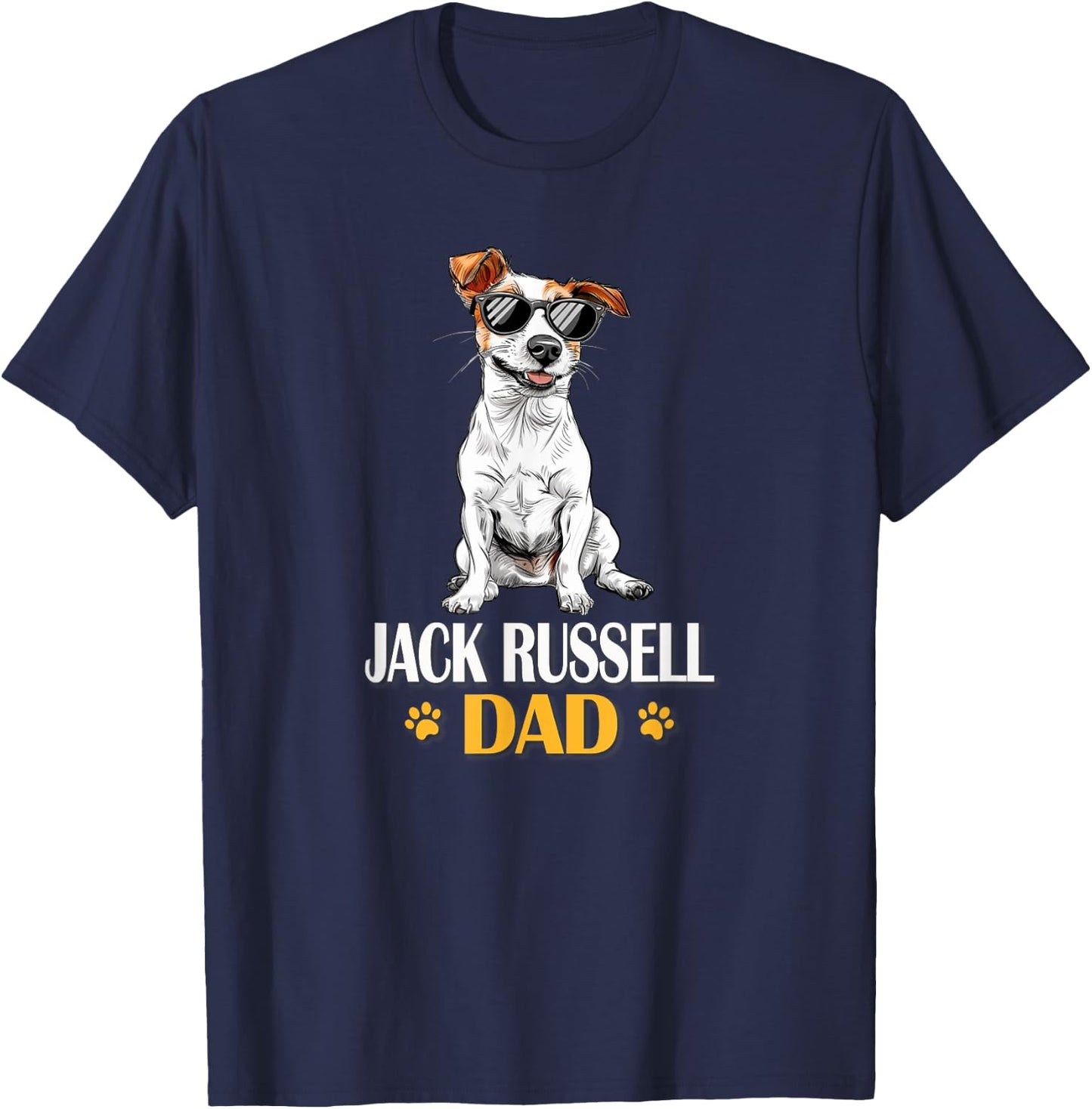 JRT Dog Lover Jack Russell Dad T-Shirt - T-Shirt | Navy