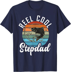 Reel cool Stepdad Fishing Stepfather T-Shirt - T-Shirt | Navy