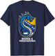 Proud Dragon Bosnia Herzegovina Country Favorite Cheer Flag T-Shirt - T-Shirt | Navy