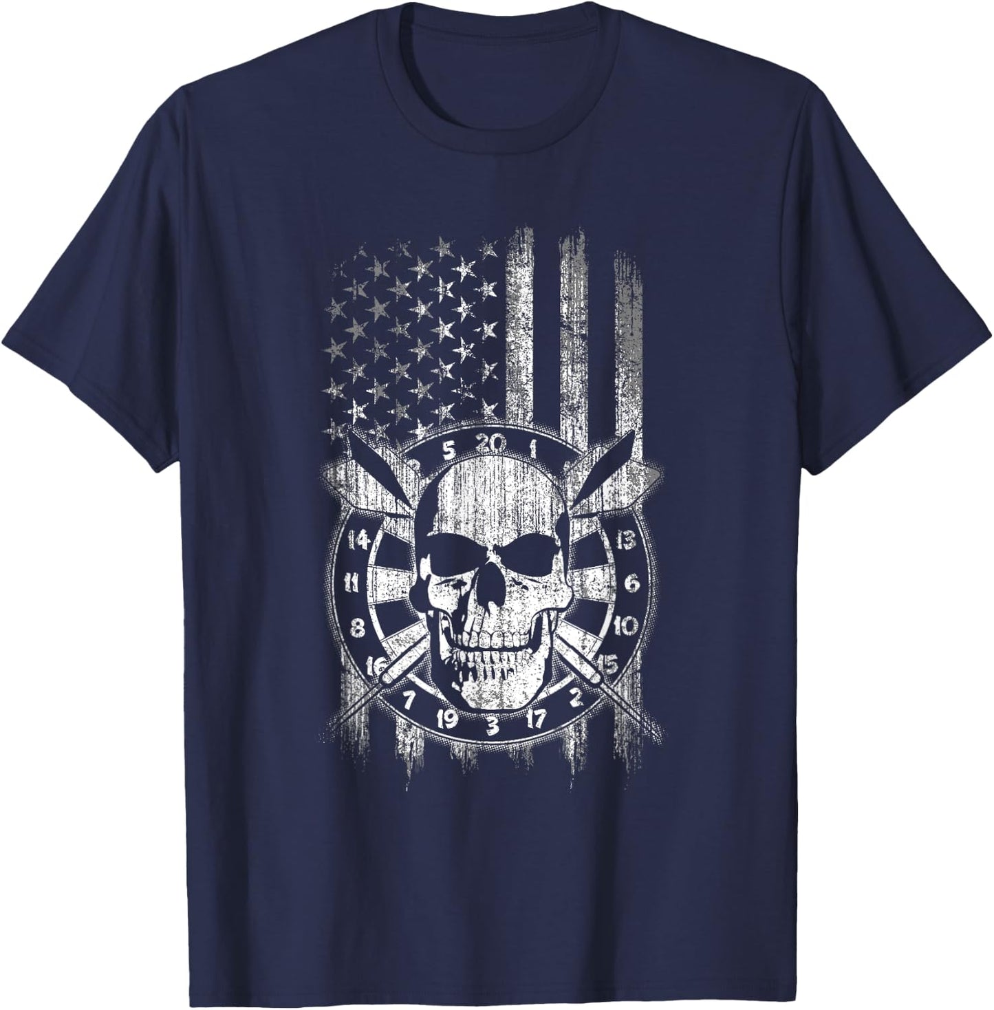 Darts USA American Flag Kids Men T-Shirt - T-Shirt | Navy