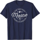 Maine , US State Travel Vacation Shirts ME USA T-Shirt - T-Shirt | Navy