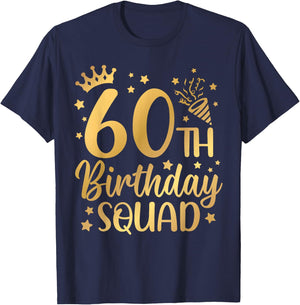 60th Birthday Squad 60 Years Old Birthday Party Group Women T-Shirt - T-Shirt | Navy