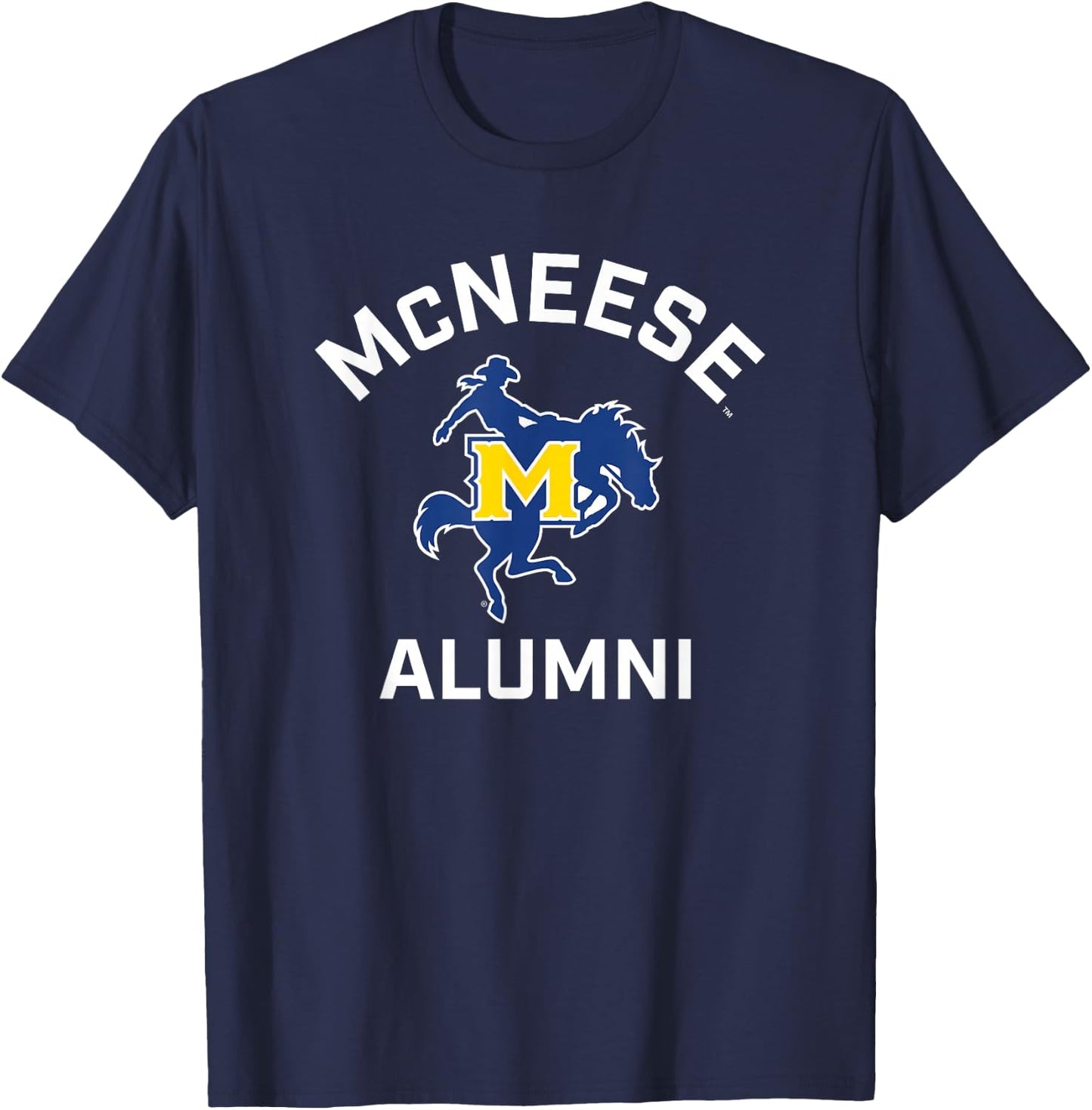 McNeese State University Cowboys Arched Alumni T-Shirt - T-Shirt | Navy