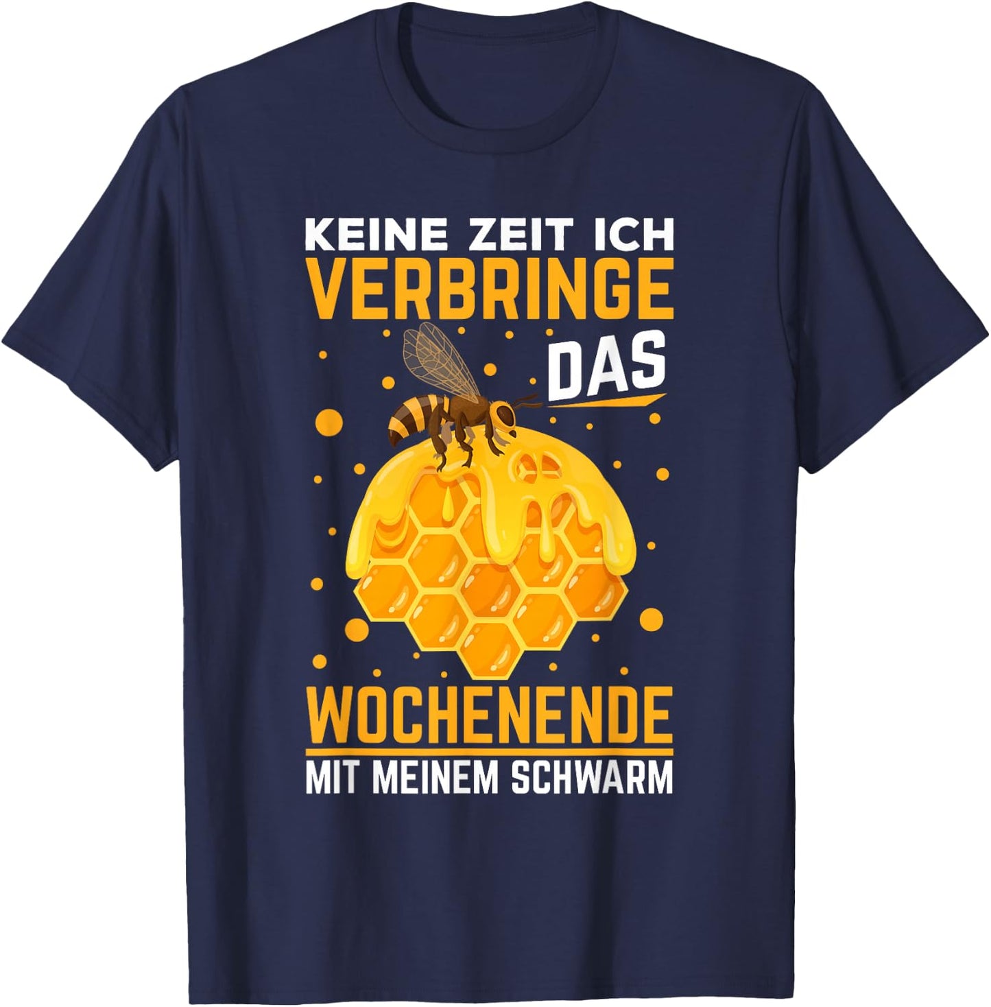 Imker Geschenke Biene Bienenstock Honig Landwirt Bienen T-Shirt - T-Shirt | Navy