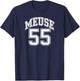 Meuse 55 , Black, S T-Shirt - T-Shirt | Navy
