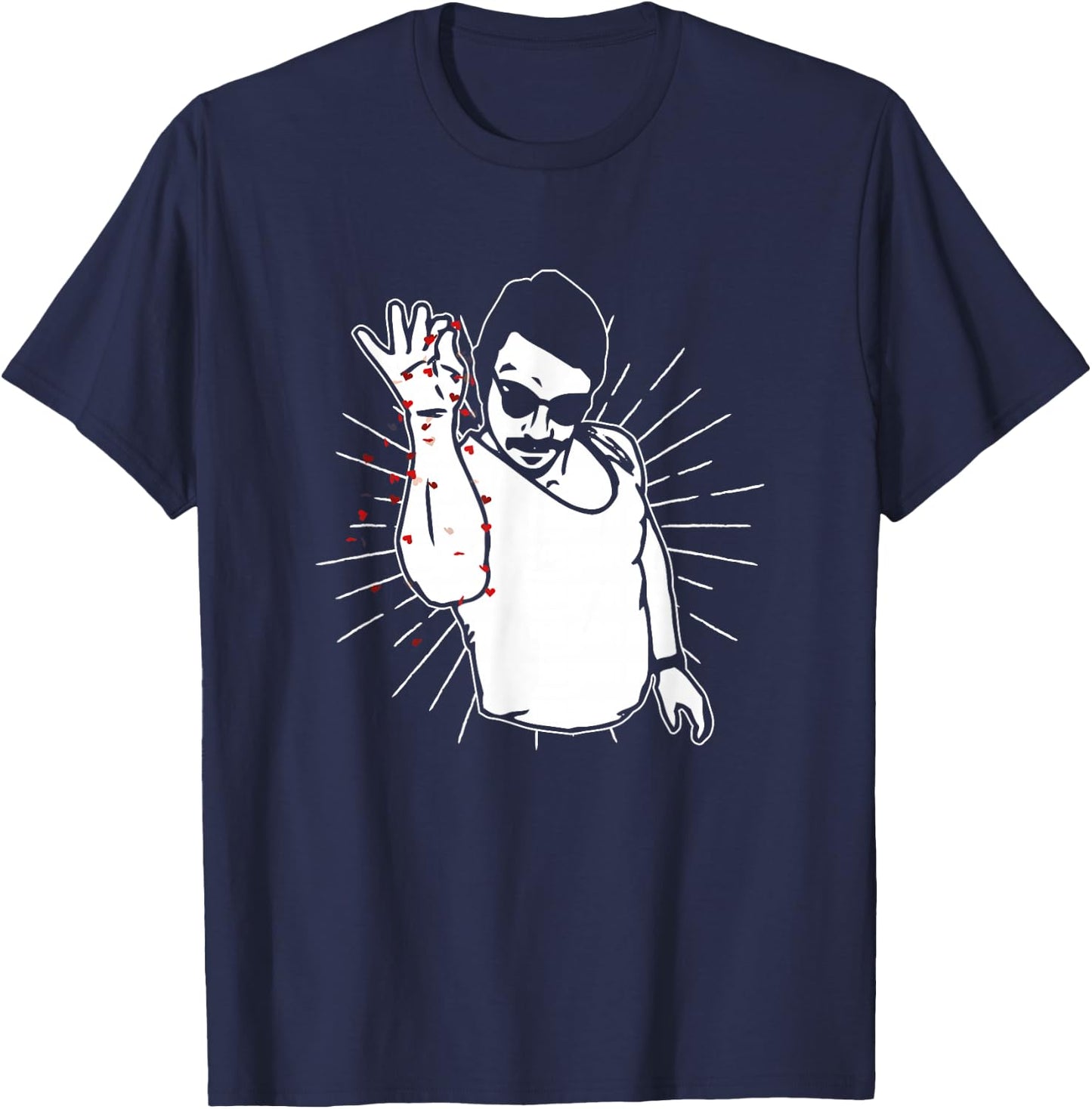 Salt Bae Fan Chef Steak Lover Valentine's Day 14 February T-Shirt - T-Shirt | Navy