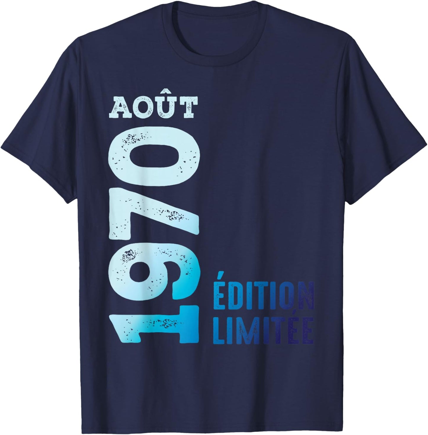 Limited Edition 1970 August 1970 Retro Year 1970 Vintage T-Shirt - T-Shirt | Navy