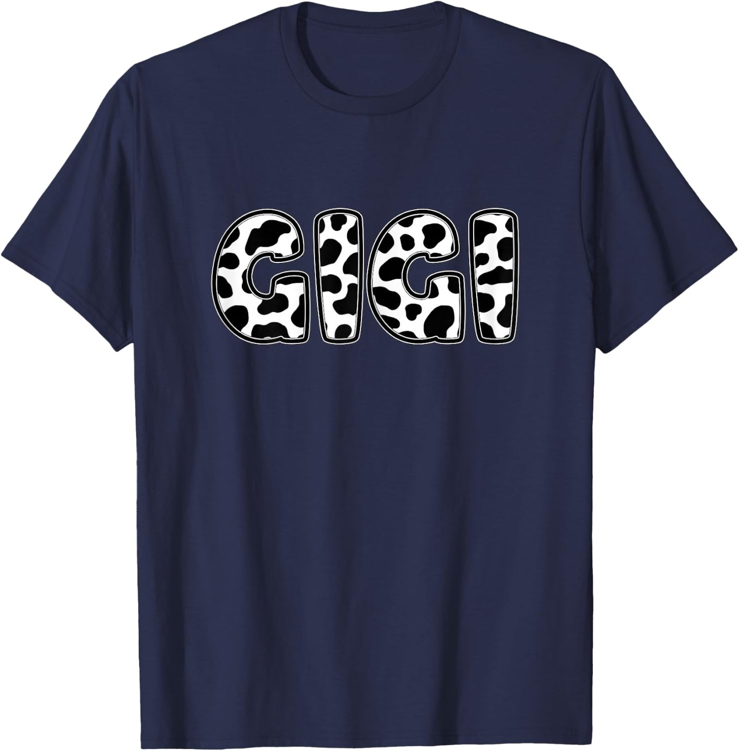 Gigi Cow Print Family Matching T-Shirt - T-Shirt | Navy