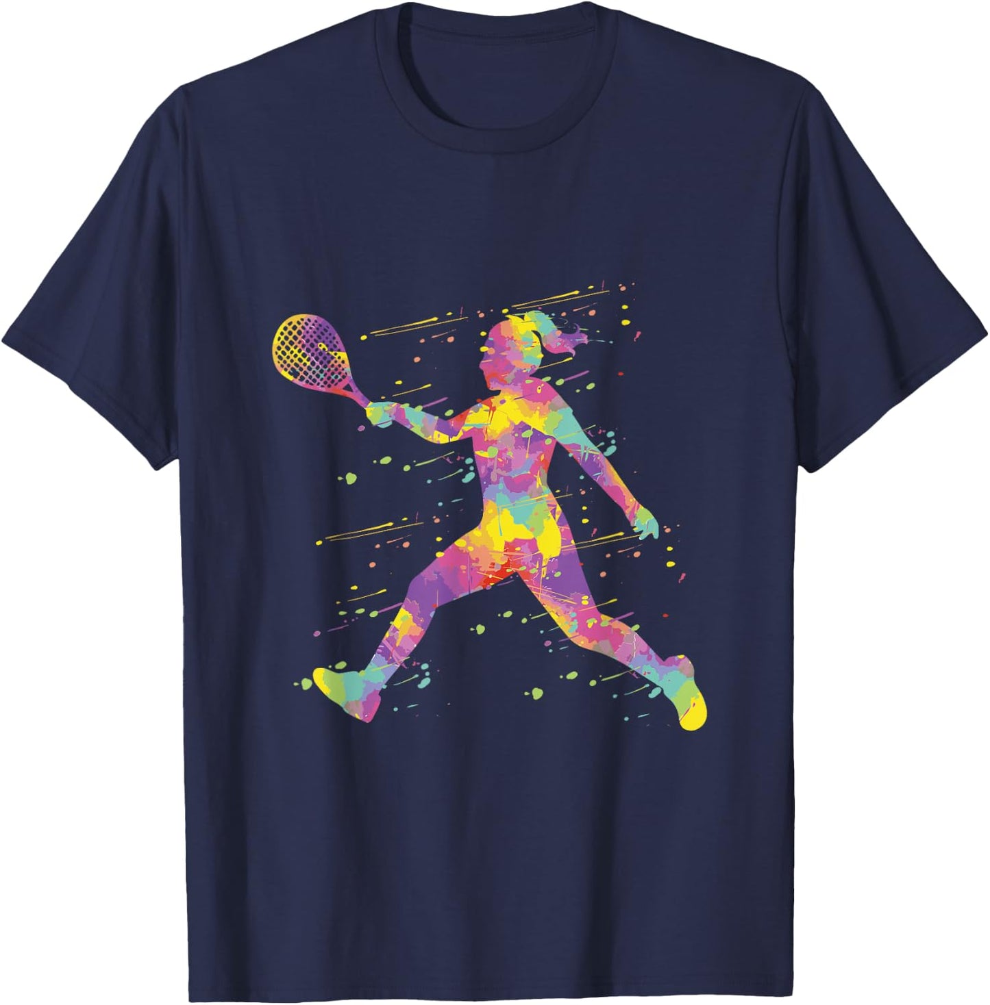 Tennis Mädchen Tennisspielerin T-Shirt - T-Shirt | Navy