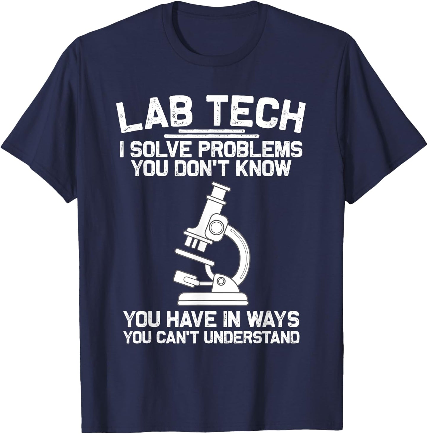 Funny Lab Tech Art Women Medical Laboratory Lab Week T-Shirt - T-Shirt | Navy